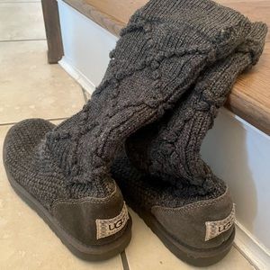Grey Knit Ugg Boots